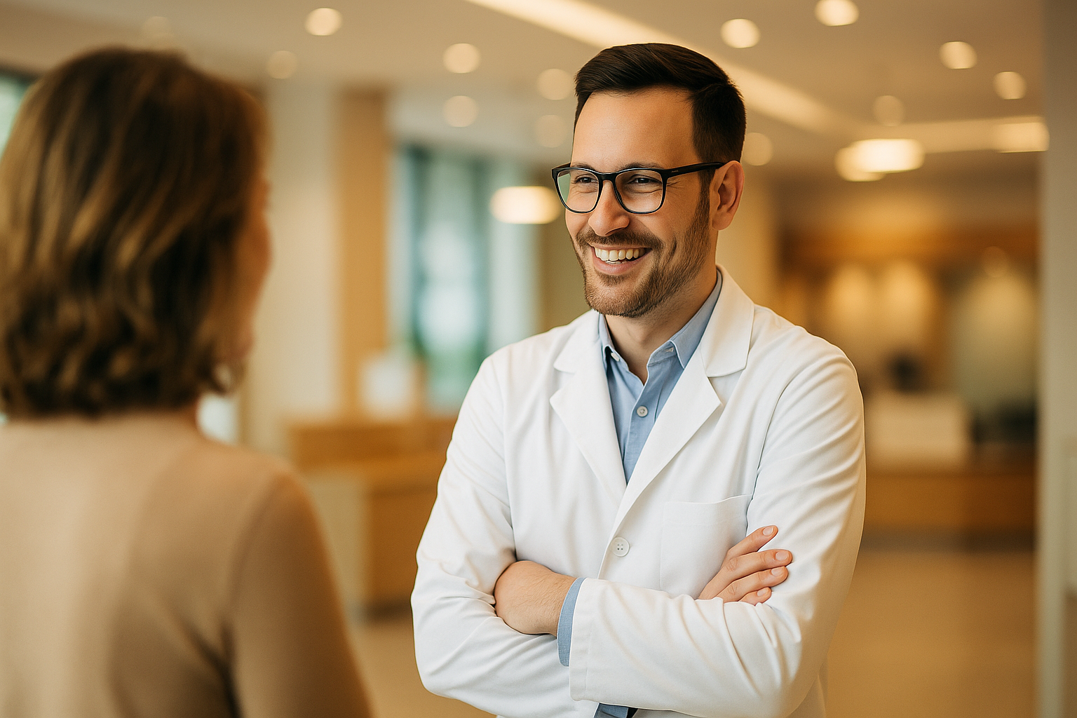 Interior moderno y profesional de farmacia